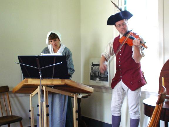 Dulcimer and Fiddle in the Parlor